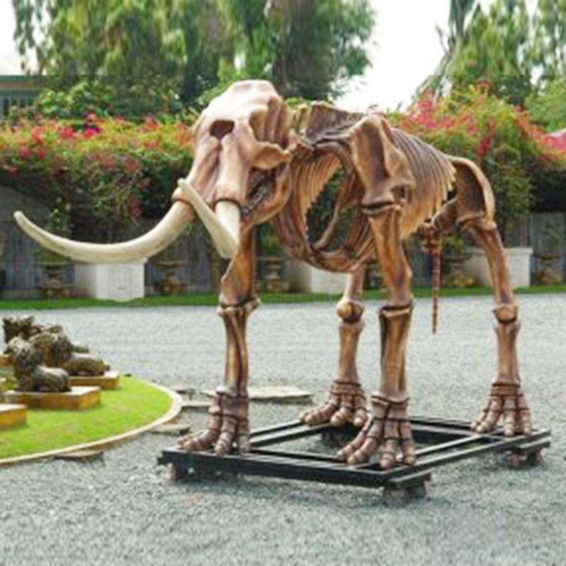 Squelette-de-Mammouth dinosaure resine animaux prehistorique nlc déco deco