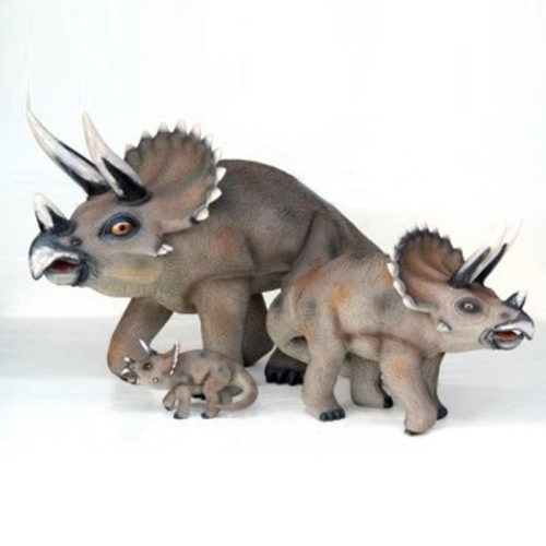 Triceratops-GM nlc deco déco resine dinosaure