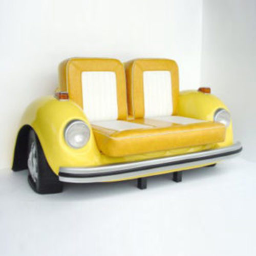 Banquette-Coccinelle-jaune-voiture decoration nlcdeco