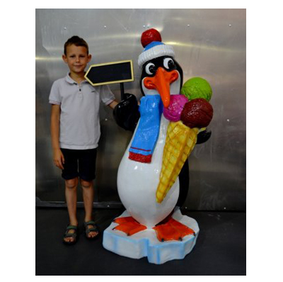 Pingouin glace boules