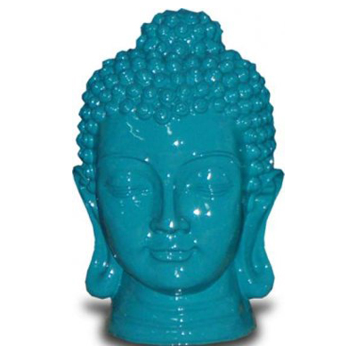 Tête de Bouddha bleu