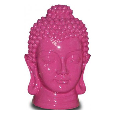 Tête de Bouddha rose