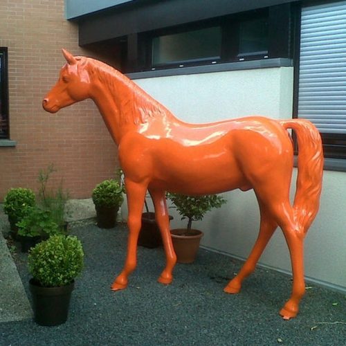 cheval grandeur nature animaux en résine couleur nlcdeco