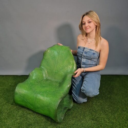fauteuil pour enfant en forme de feuille