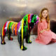 Bouledogue-debout chien en résine nlcdeco decoration plastique animaux (1)