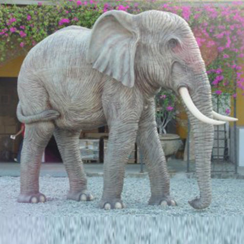 Eléphant-trompe-en-bas animaux en résine nlcdeco déco