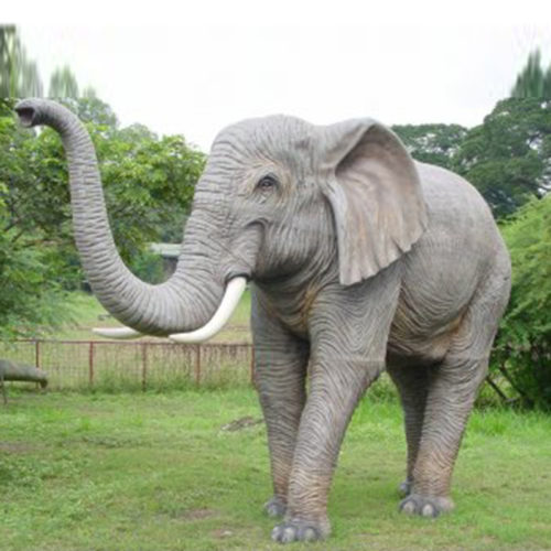 Eléphant-trompe-en-lair animaux en résine nlcdeco déco