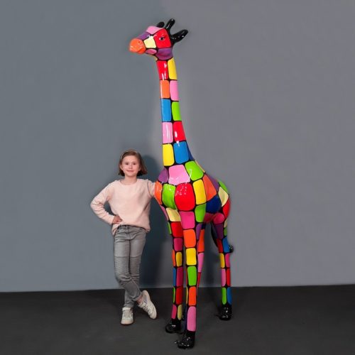Girafe design multicolore nlcdeco