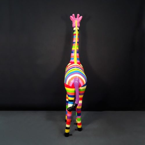 Girafe moderne couleur rayée nlcdeco