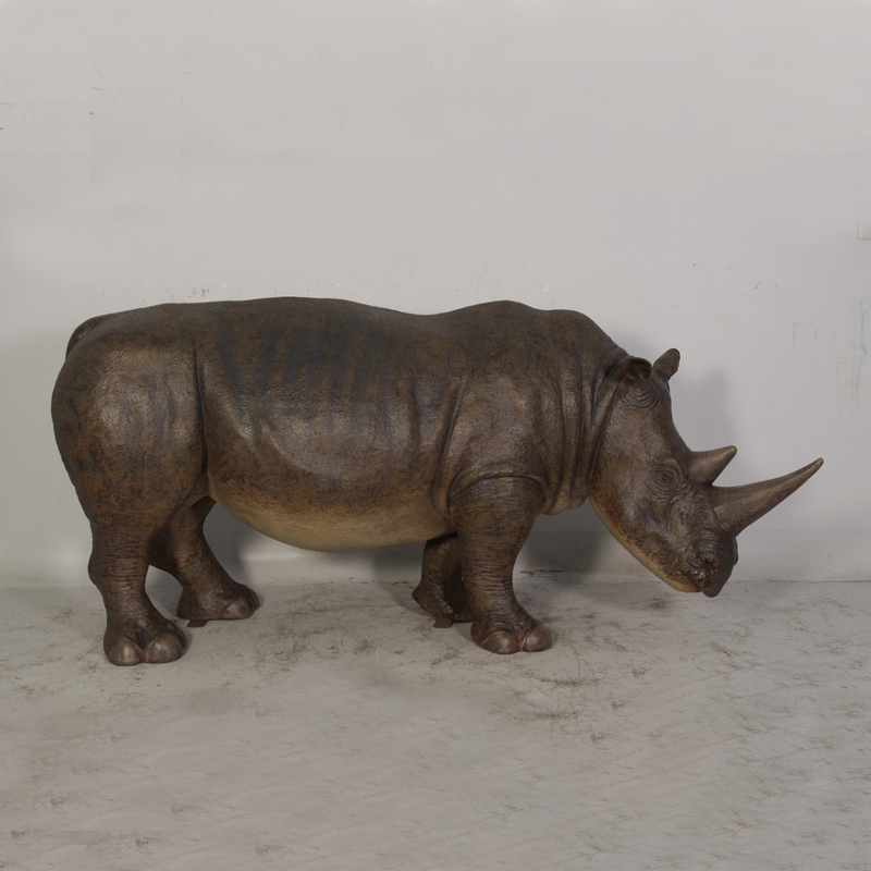 Rhinocéros en résine nlcdeco