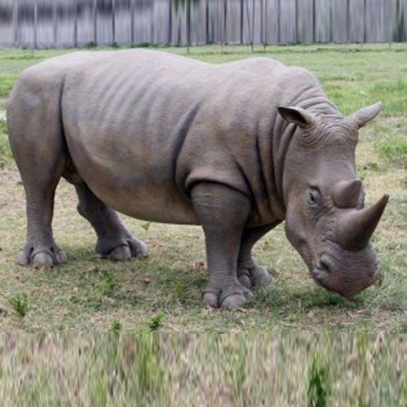 Rhinocéros-GM animaux en résine nlcdéco deco