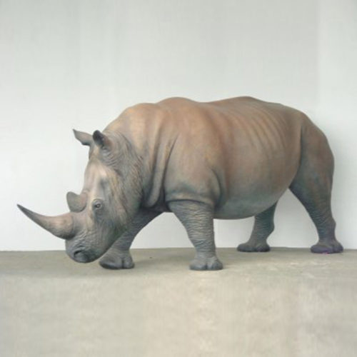 Rhinocéros-adulte animaux en résine nlcdeco déco