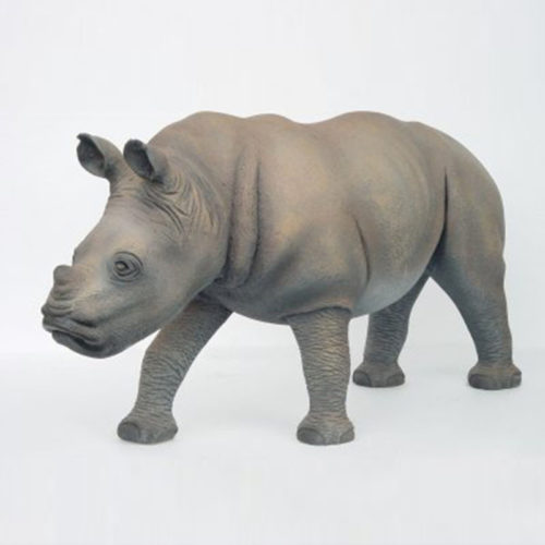 Rhinocéros-jeune animaux sauvage en résine nlcdéco deco