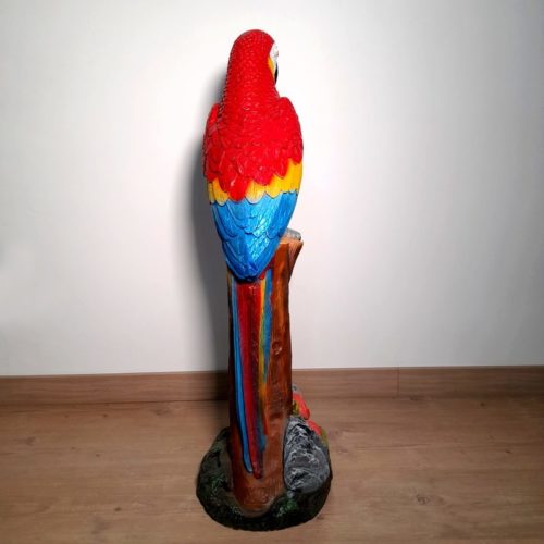 Statue aras Perroquet rouge nlcdeco