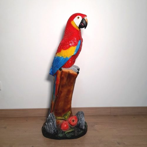 Statue perroquet rouge nlcdeco