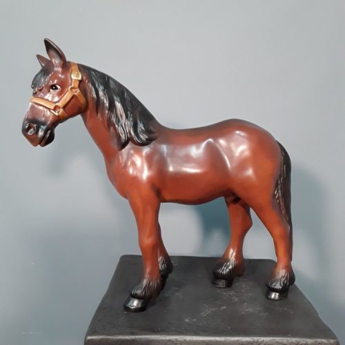 Statuette cheval collectionneur nlcdeco