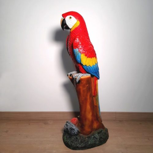 Statuette perroquet rouge nlcdeco