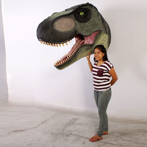 Trophée t-rex géant dinosaure jurassic nlcdeco