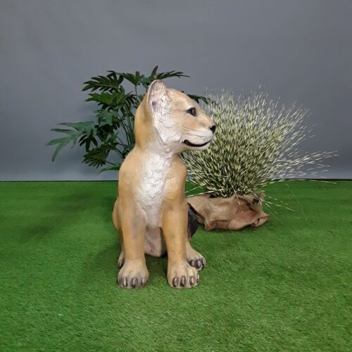statue lionceau assis nlcdeco