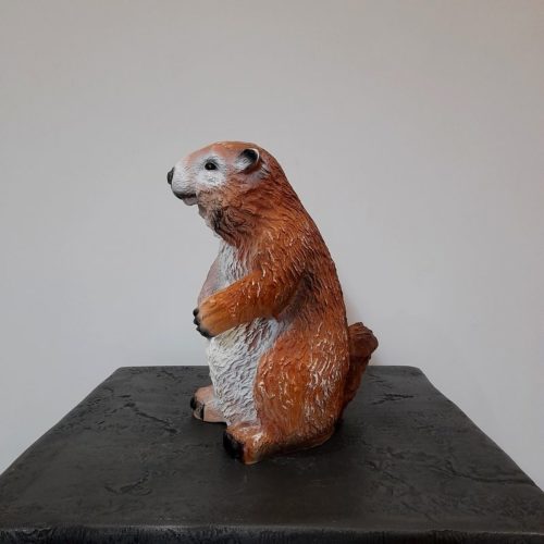 statuette Marmotte marron nlcdeco