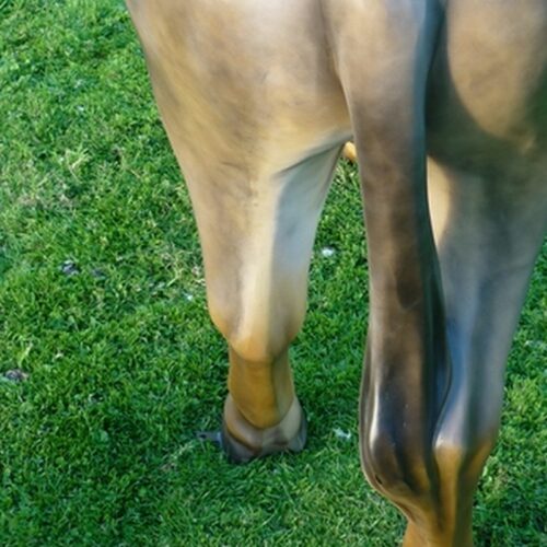 Fixation métallique sur sabot de l'âne décoratif nlcdeco