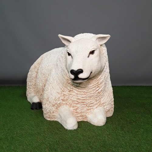 Statue décorative mouton couché nlcdeco