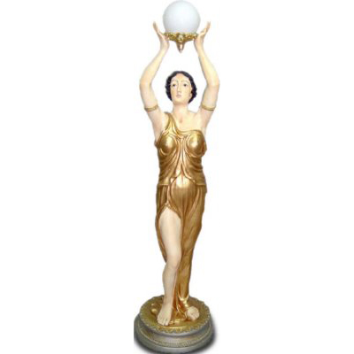 Statue femme de couleur lampe