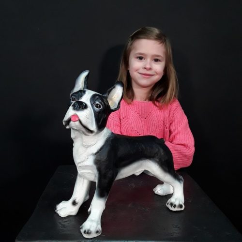 Statuette Terrier de Boston nlcdeco