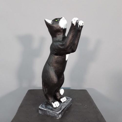 Statuette chat animalerie nlcdeco