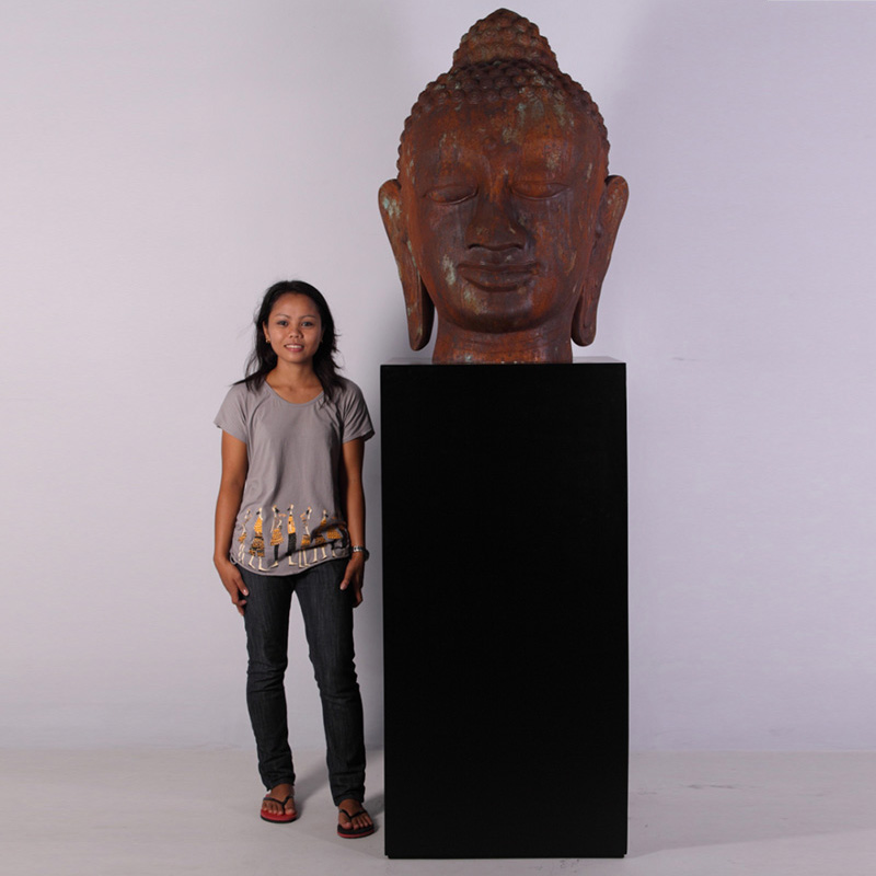 Tête de Bouddha géante sur socle NLC DECO