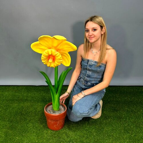 fleur géante en résine