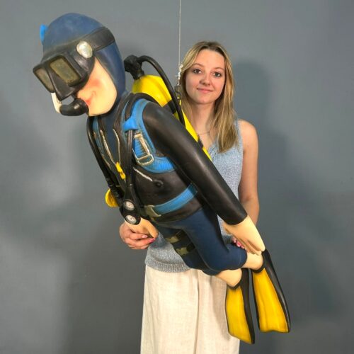 mannequin plongeur sous marin xxl en résine