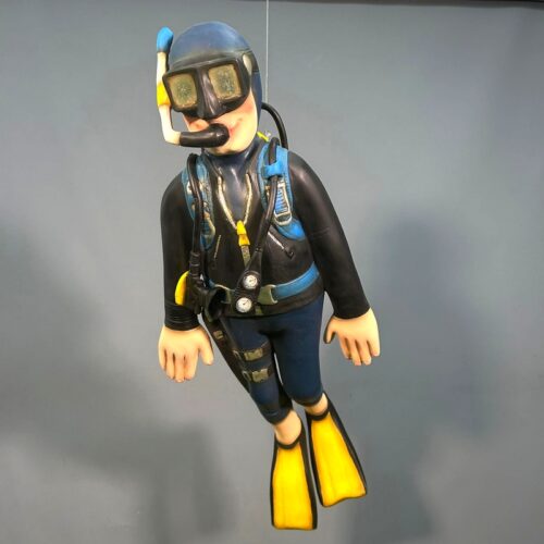 maquette de plongeur 3d en résine