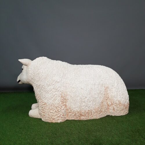 statue céramique mouton couché nlcdeco