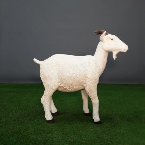 white goat resin statue nlcdeco