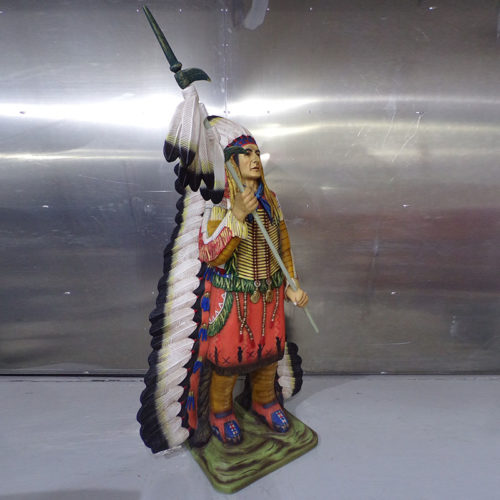 Chef indien decoration en resine nlcdeco cowboy personnage