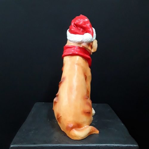Chien de noël assis nlcdeco