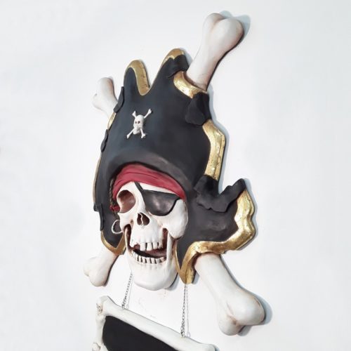 Crâne de pirate décor mural nlcdeco