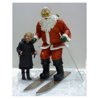 Père Noël sur ski GM