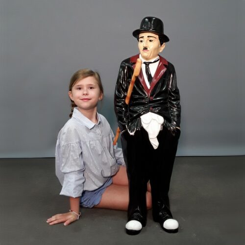 Statuette Charlie Chaplin en céramique nlcdeco