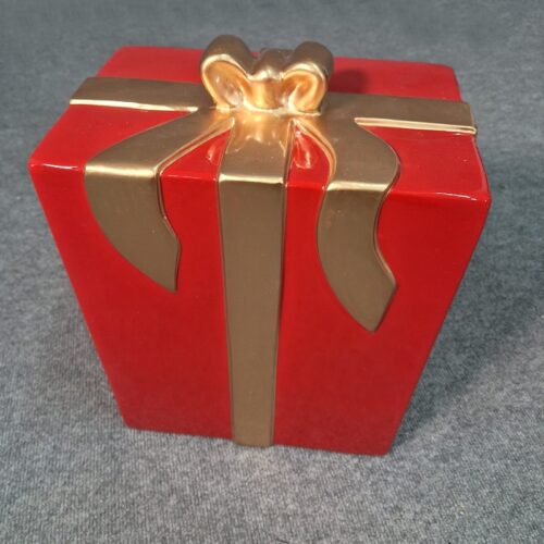 faux paquet cadeau de Noël xxl en résine