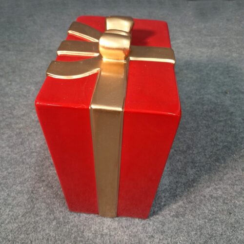 cadeau factice forme rectangulaire en résine
