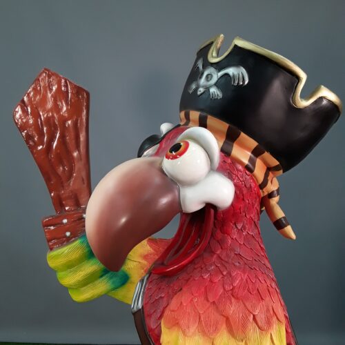 parot head ans sword in resin nlc deco france