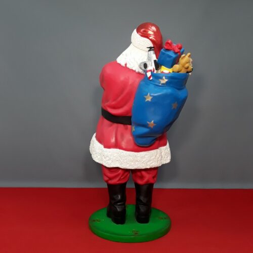 santa claus statue with toys nlcdeco