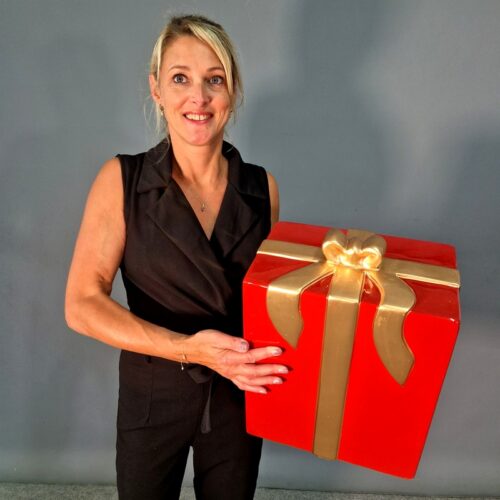 CADEAU factice décor extérieur en résine