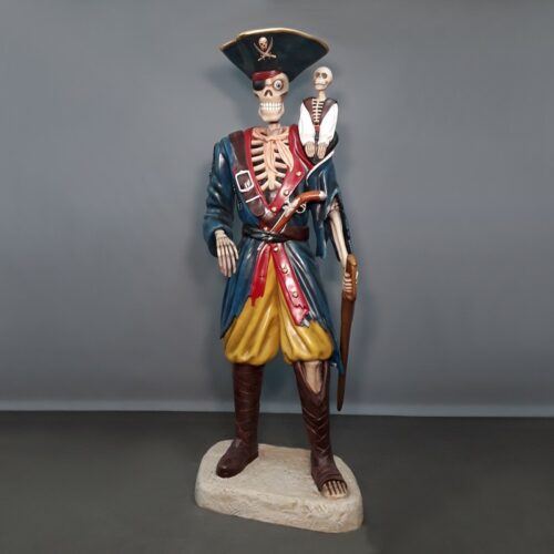 statue comique pirate squelette nlcdeco