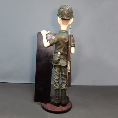 statue soldat porte menu nlcdeco