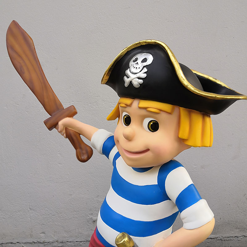 garcon pirate avec epee nlcdeco personnage en resine