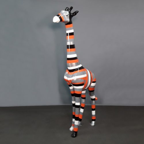 Grande girafe rayée design nlcdeco