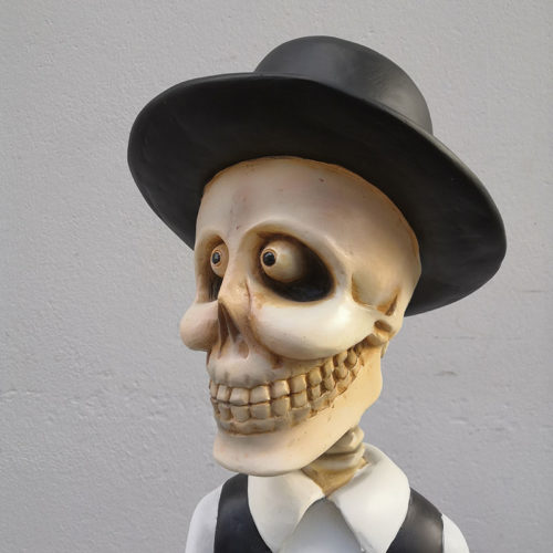 Squelette garçon c221 nlcdeco personnage halloween en resine decoration